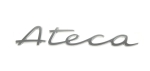 Seat Ateca Emblem Schriftzug Heck Alu / schwarz glänzend